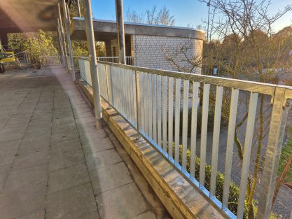 80m Brüstungsgeländer aus verzinktem Stahl