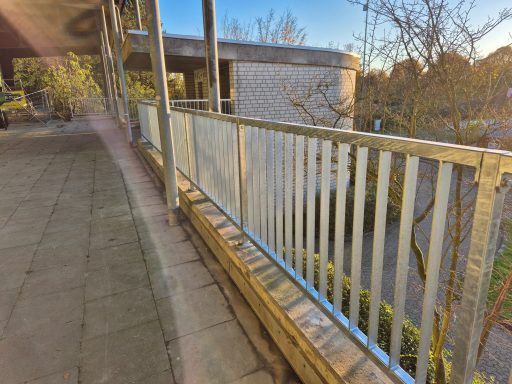 80m Brüstungsgeländer aus verzinktem Stahl